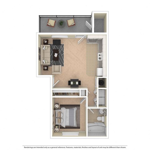 a floor plan of a bedroom apartment